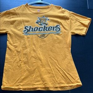 Wichita State Shockers yellow gold T shirt